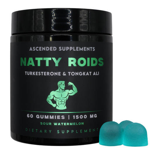 Natty Roids - Turkesterone & Tongkat Ali - 60 Sour Watermelon Flavored Gummies
