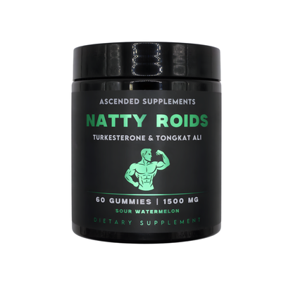Natty Roids - Turkesterone & Tongkat Ali - 60 Sour Watermelon Flavored Gummies